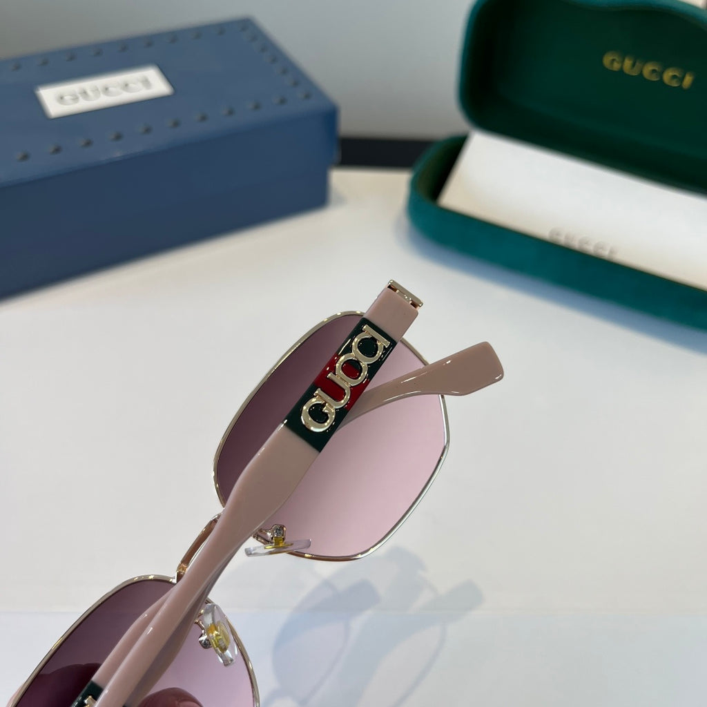 Gucci Oversized Silver Lens Sunglasses for Women - 866926 - detail image 7