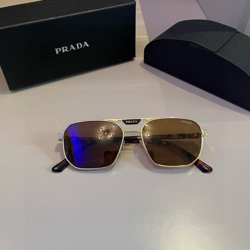 Prada Polarized Fashion Brown Lens Sunglasses for Men - 398964 - detail image 4