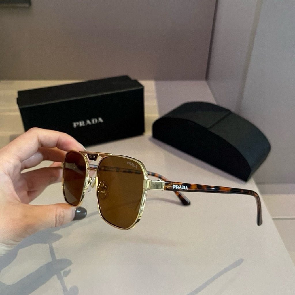 Prada Polarized Fashion Brown Lens Sunglasses for Men - 398964 - detail image 3