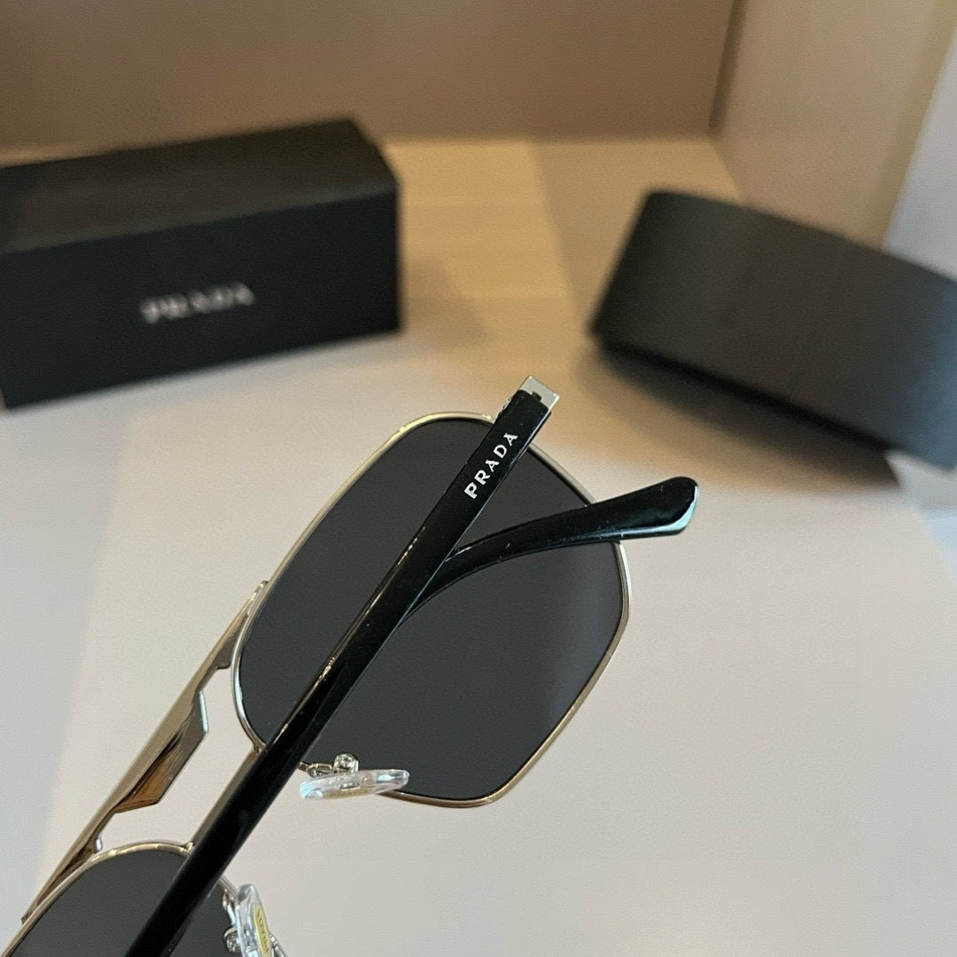 Prada Polarized Fashion Gold Lens Sunglasses for Men - 398965 - detail image 6