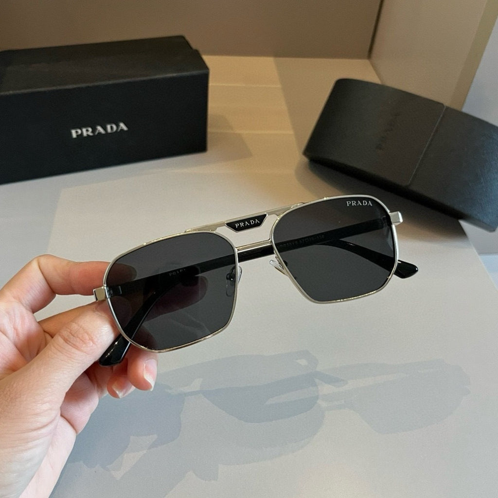 Prada Polarized Fashion Gold Lens Sunglasses for Men - 398965 - detail image 5