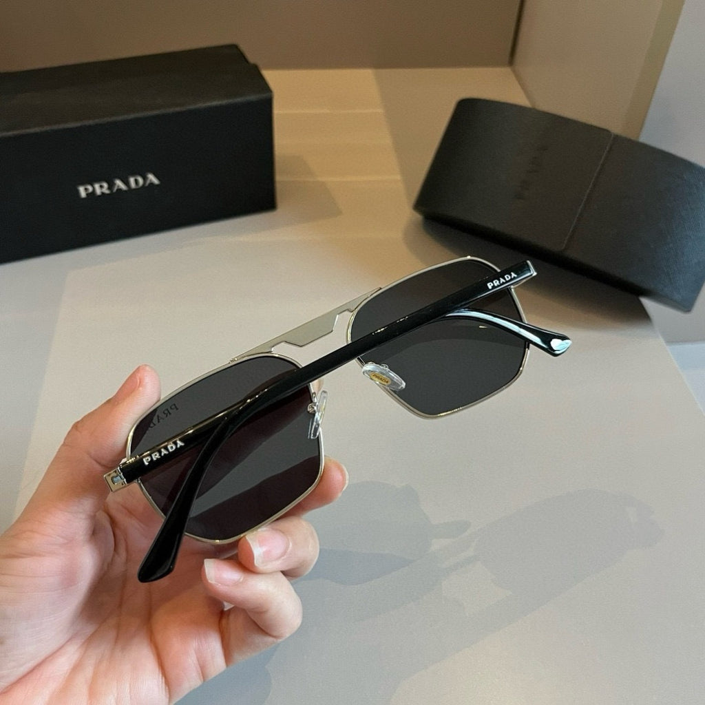 Prada Polarized Fashion Gold Lens Sunglasses for Men - 449399 - detail image 7
