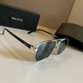 Prada Polarized Fashion Gold Lens Sunglasses for Men - 449399