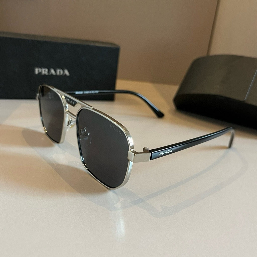 Prada Polarized Fashion Gold Lens Sunglasses for Men - 449399 - detail image 3