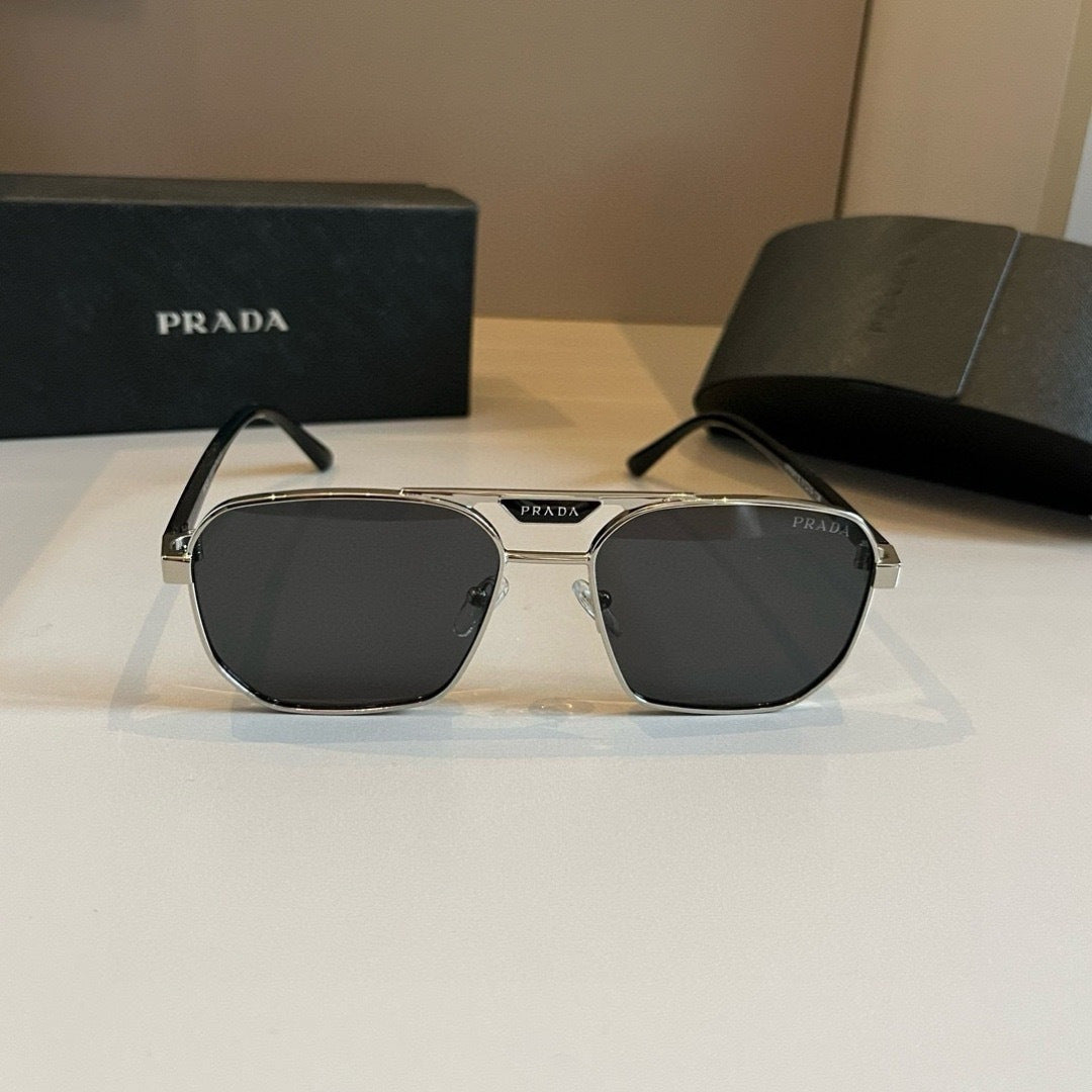 Prada Polarized Fashion Gold Lens Sunglasses for Men - 449399 - detail image 2