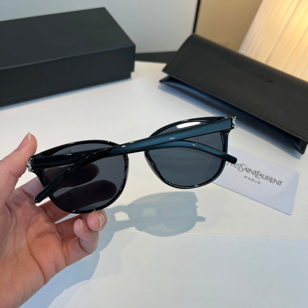 Saint Laurent Oversized Blue Lens Sunglasses for Men & Women - detail image 5