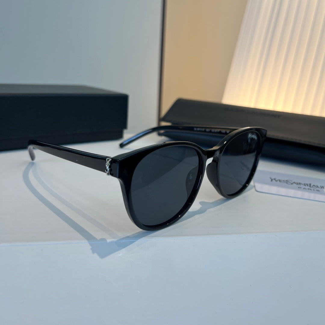 Saint Laurent Oversized Blue Lens Sunglasses for Men & Women - 415547