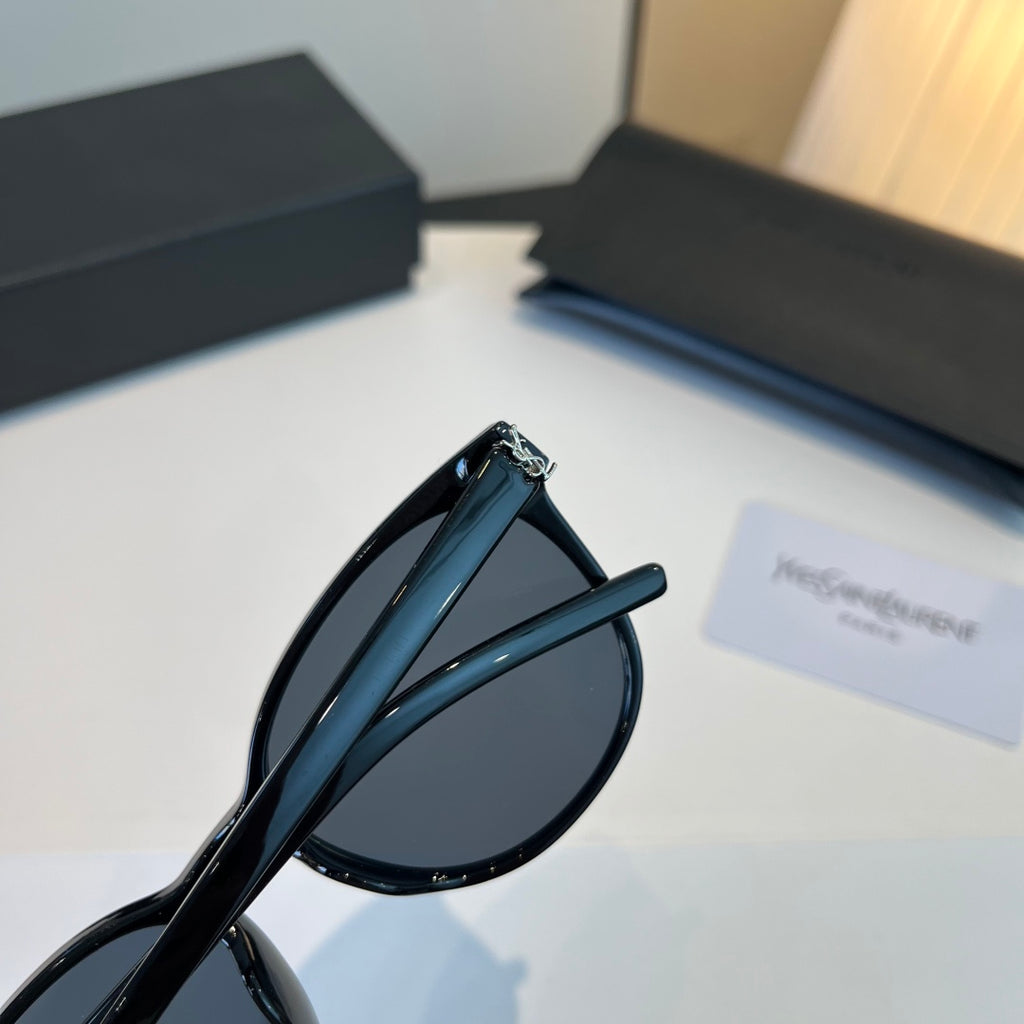 Saint Laurent Oversized Blue Lens Sunglasses for Men & Women - 998011 - detail image 6