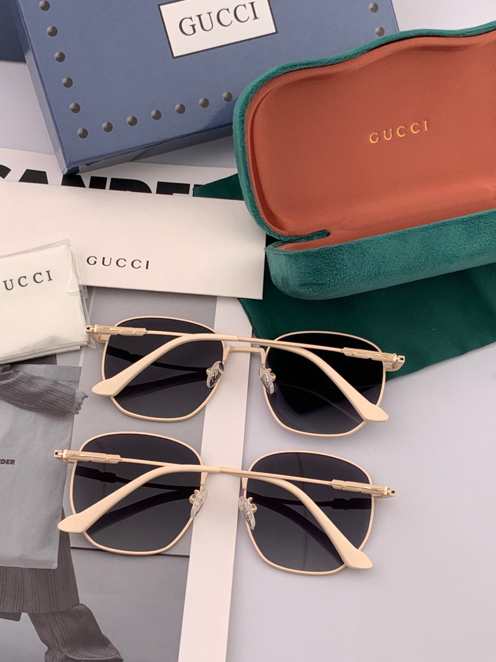 Gucci G7305 Polarized Fashion Gold Lens Sunglasses for Women - 934084 - detail image 6