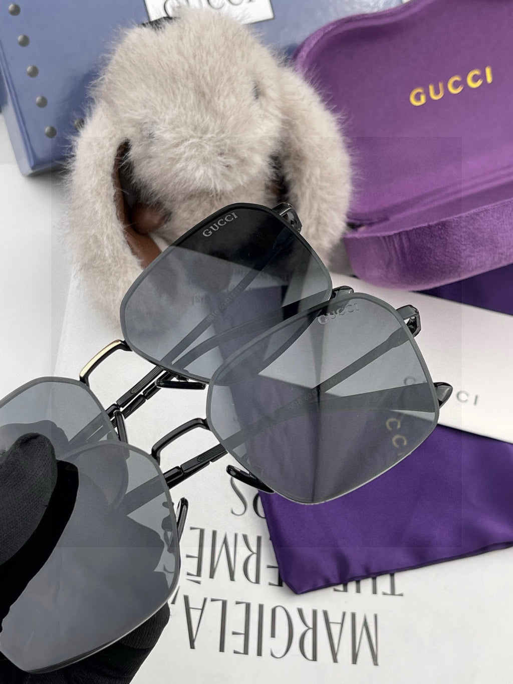 Gucci G6881 Polarized Aviator Red Lens Sunglasses for Men - 934075 - detail image 5