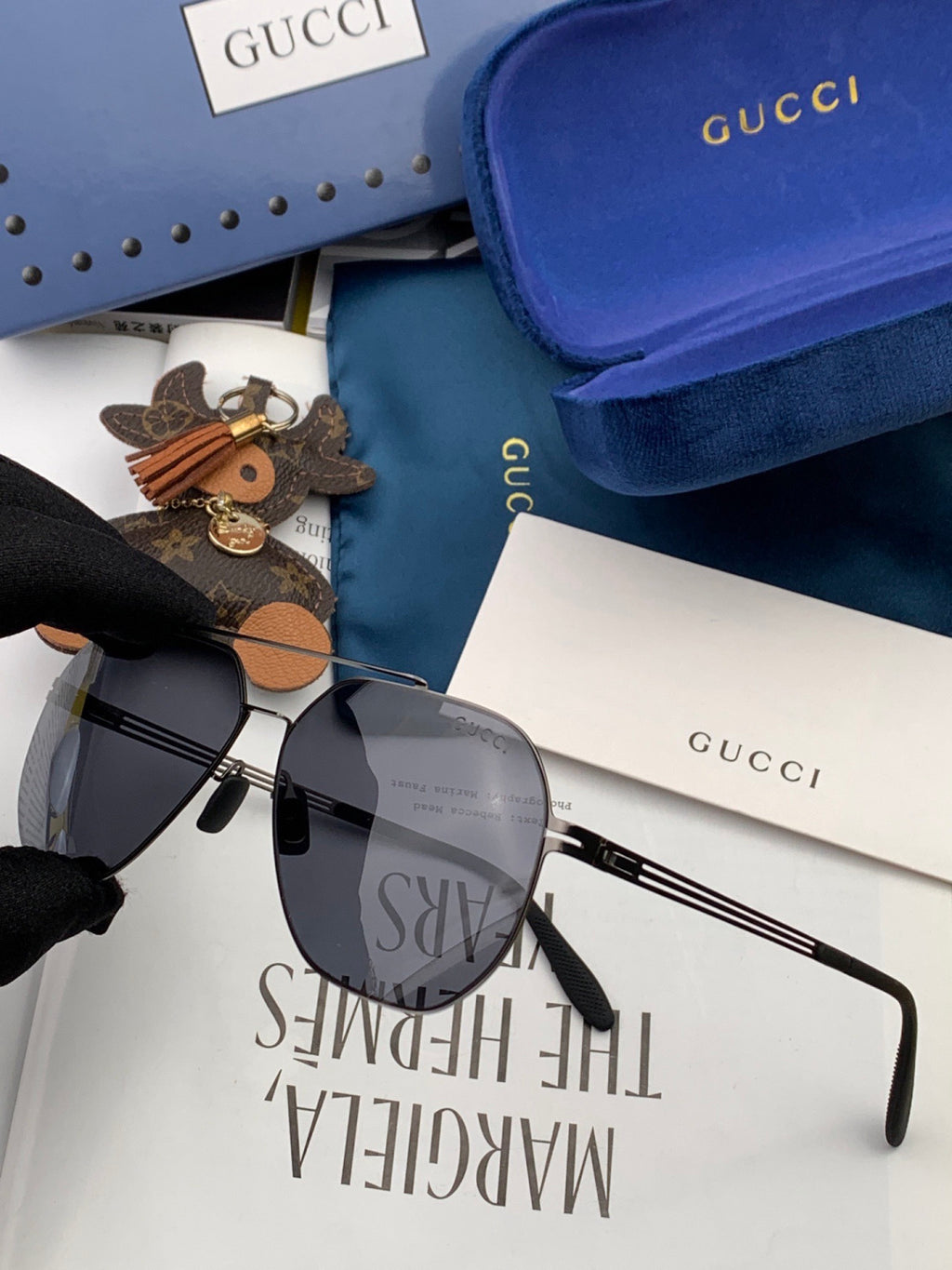 Gucci G6710 Fashion Gold Lens Sunglasses for Men & Women - detail image 2