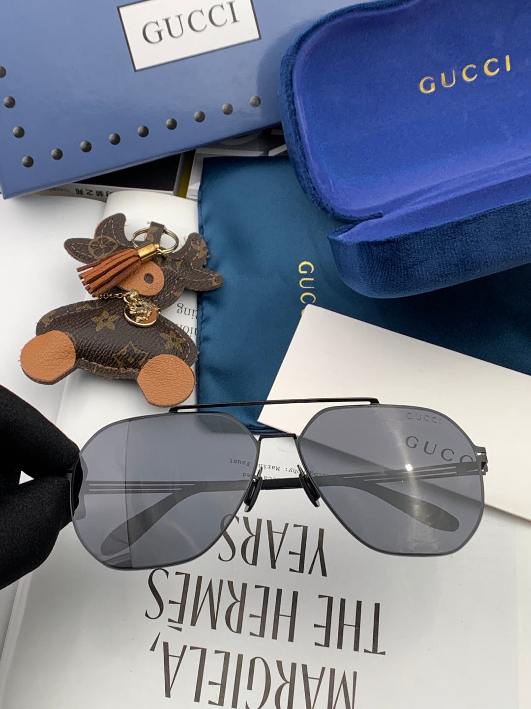Gucci G6710 Fashion Gold Lens Sunglasses for Men & Women