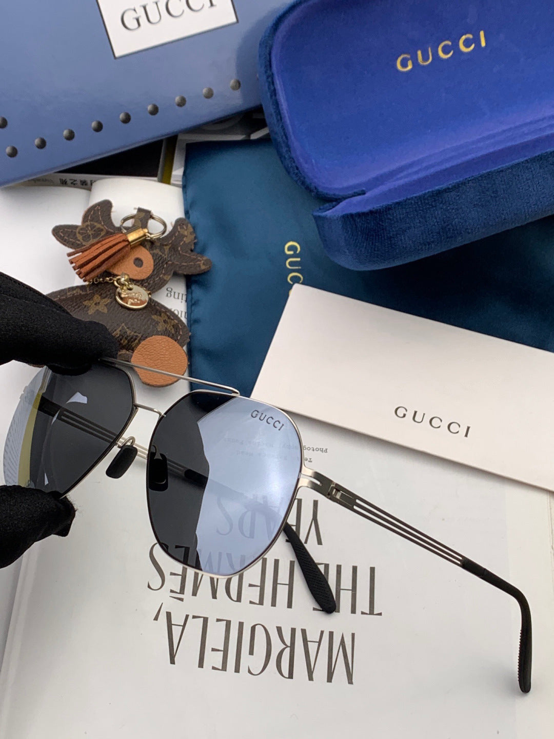 Gucci G6710 Fashion Gold Lens Sunglasses for Men & Women - detail image 3
