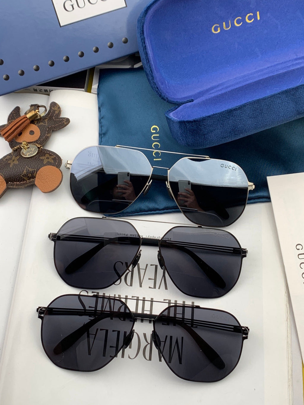 Gucci G6710 Fashion Gold Lens Sunglasses for Men & Women - detail image 5