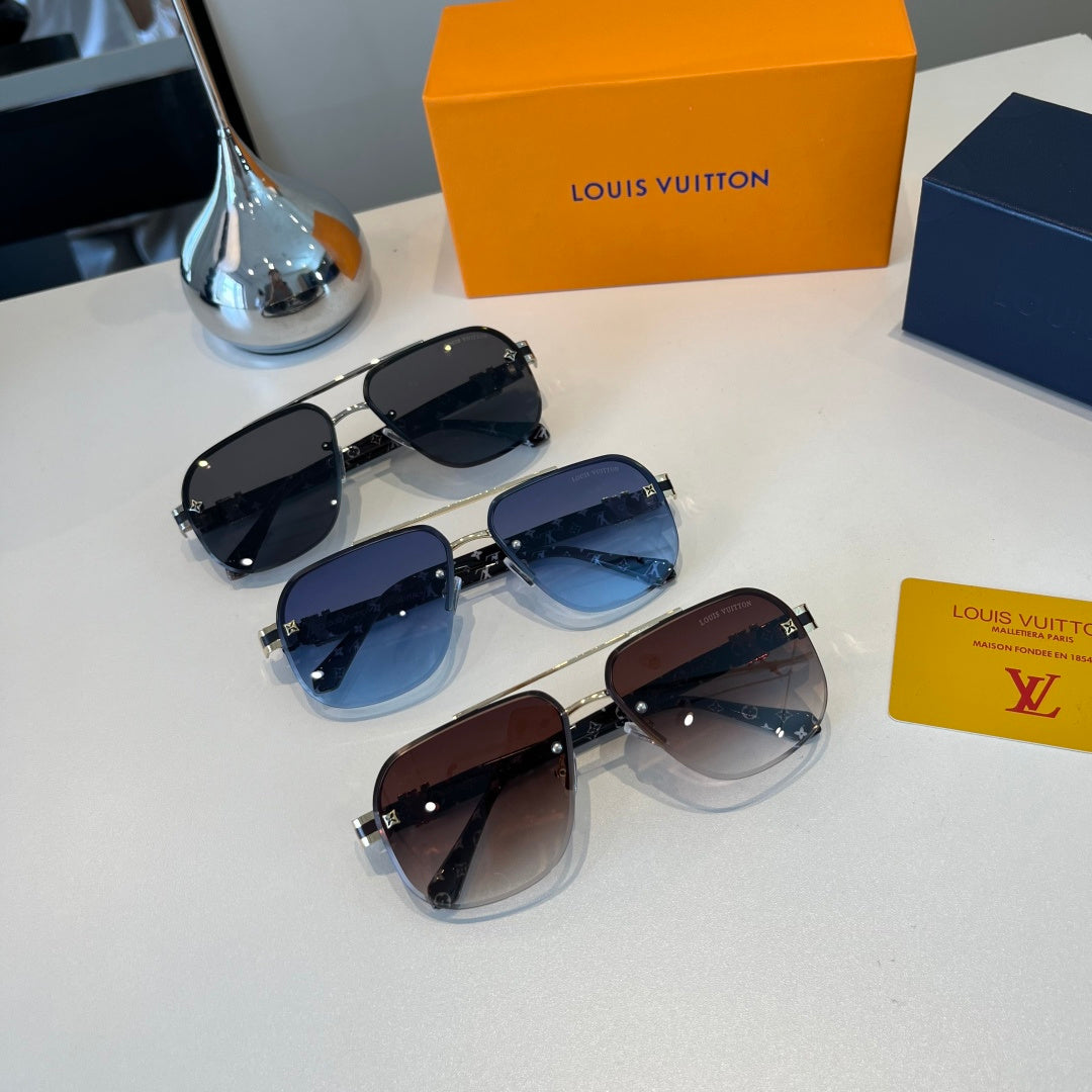 Louis Vuitton Metal Aviator Silver Lens Sunglasses for Men & Women - 431250 - detail image 13