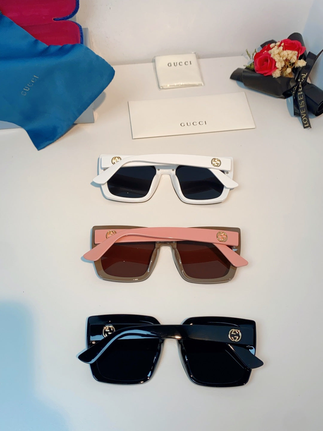 Gucci Polarized Fashion Black Lens Sunglasses for Men & Women - 448770 - detail image 12