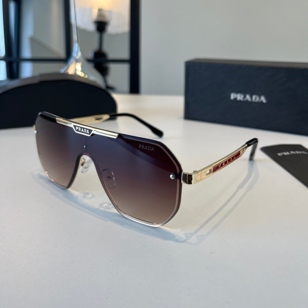 Prada Polarized Fashion Silver Lens Sunglasses for Men - 487155 - detail image 3