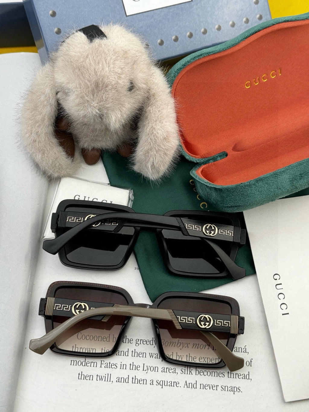 Gucci G6130 Square Gold Lens Sunglasses for Men & Women - 997689 - detail image 4