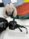 Gucci G6130 Square Gold Lens Sunglasses for Men & Women - 997689