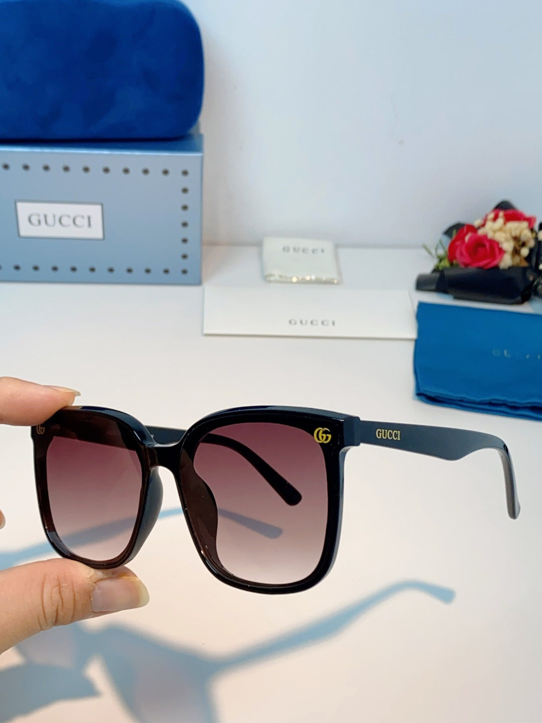 Gucci Fashion Red Lens Sunglasses for Men & Women - 997543 - detail image 6