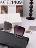 Dior CD0971 Polarized Square Red Lens Sunglasses for Men & Women - 997986