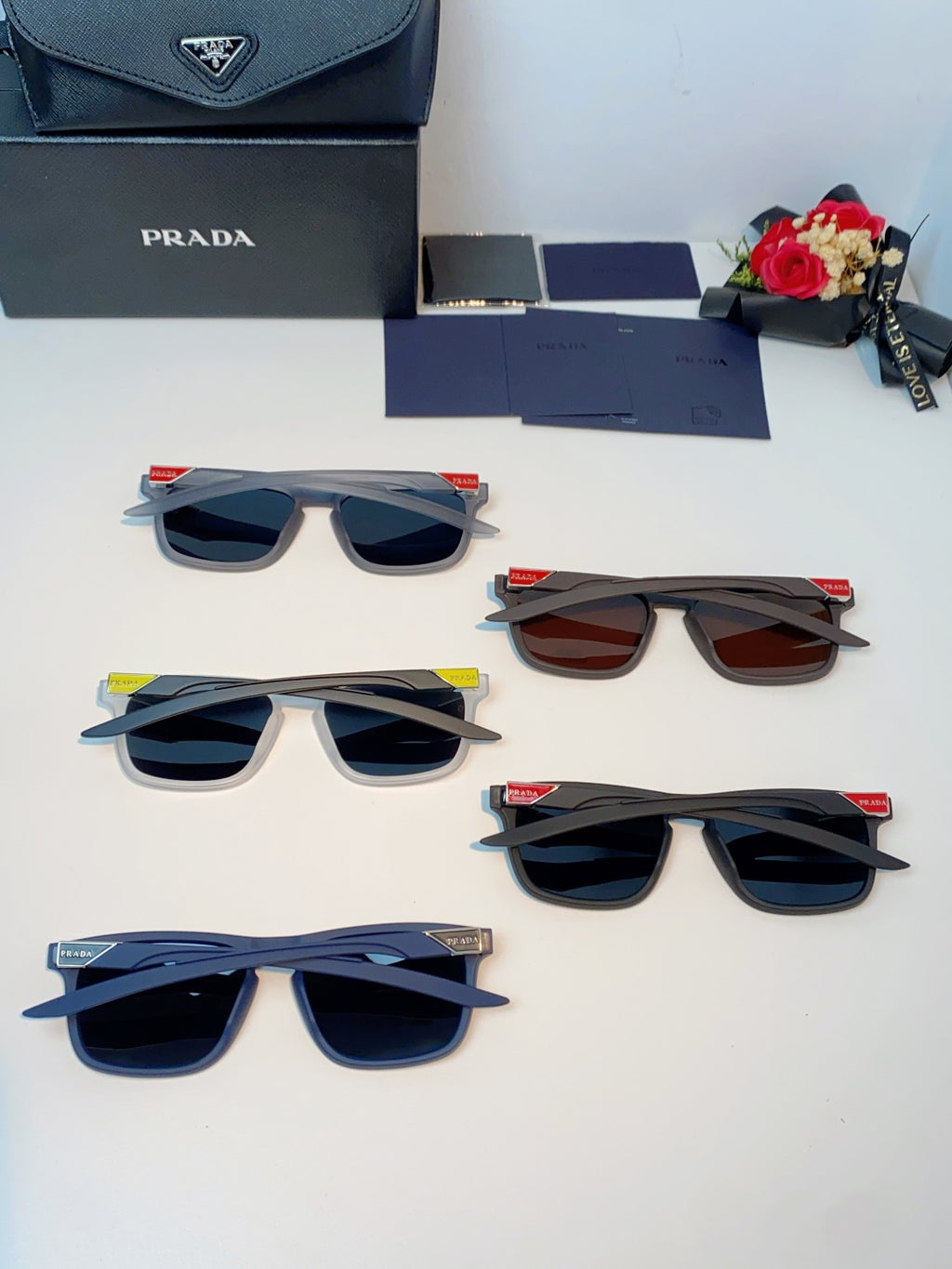 Prada Polarized Fashion Gray Lens Sunglasses for Men - 398945 - detail image 11