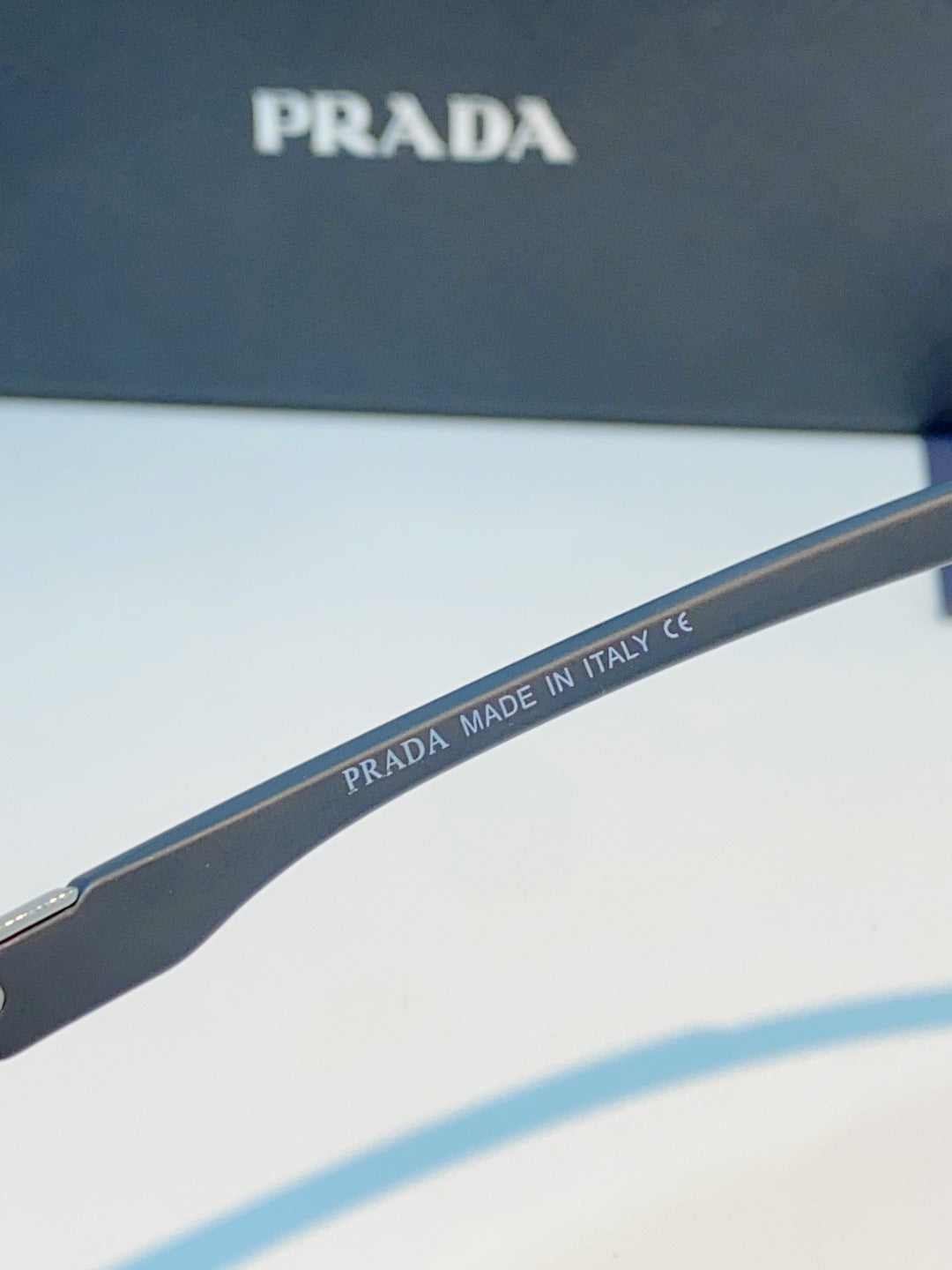 Prada Polarized Fashion Black Lens Sunglasses for Men - 398944 - detail image 8