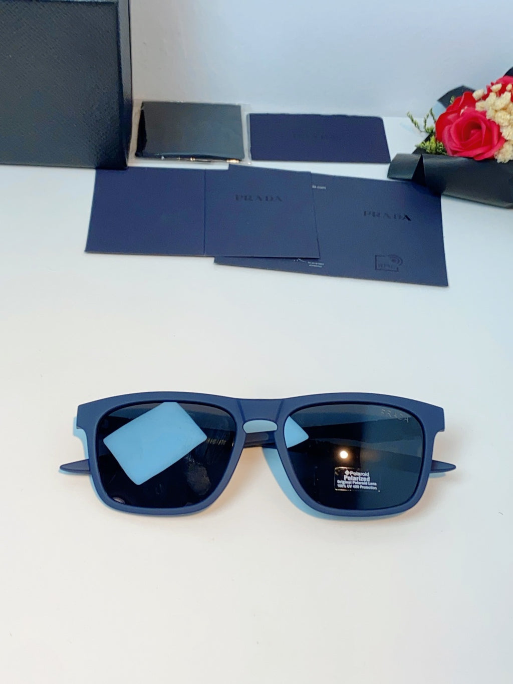 Prada Polarized Fashion Gray Lens Sunglasses for Men - 398945 - detail image 9