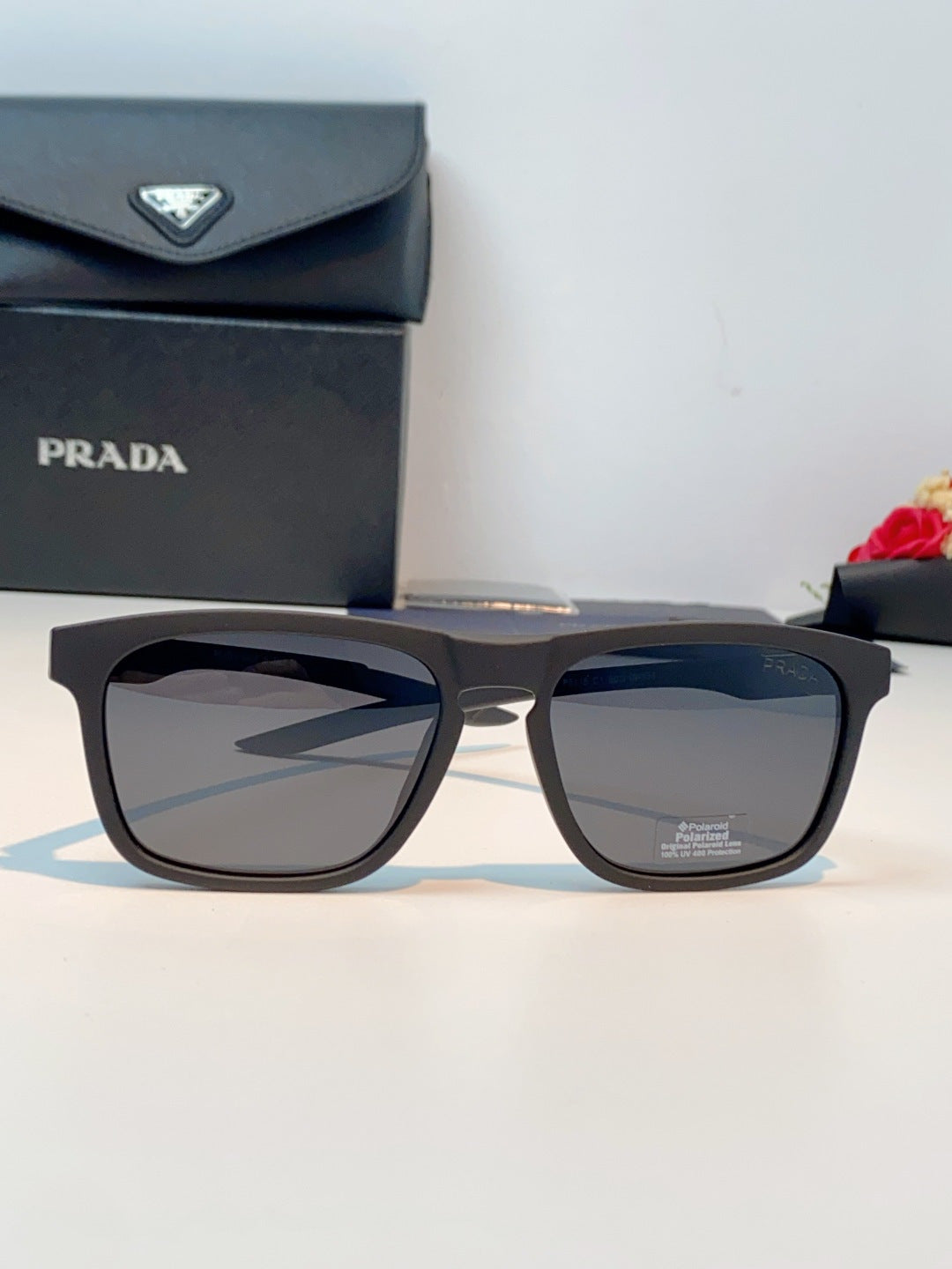 Prada Polarized Fashion Gray Lens Sunglasses for Men - detail image 2