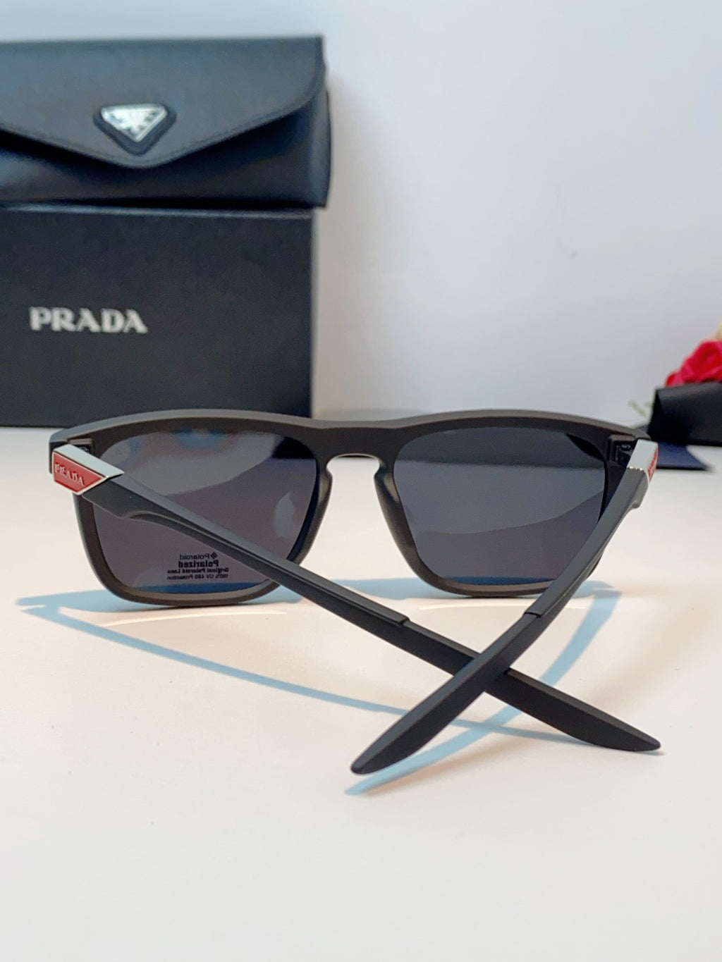 Prada Polarized Fashion Gray Lens Sunglasses for Men - detail image 3