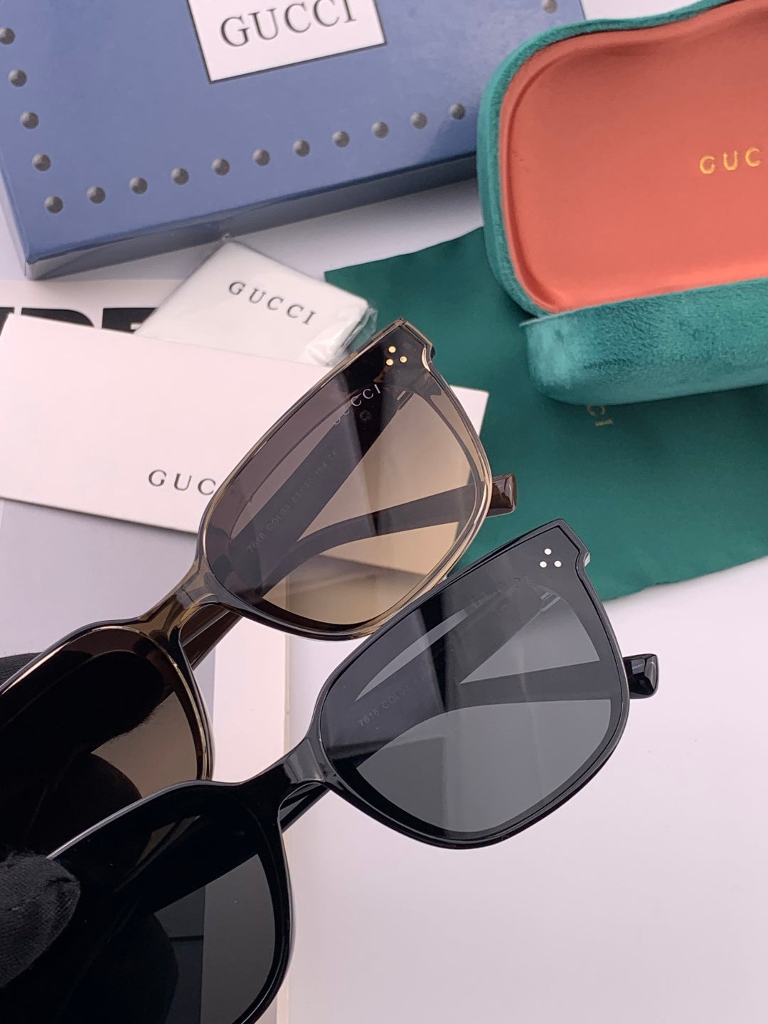 Gucci G6761 Polarized Square Black Lens Sunglasses for Men & Women - 132268 - detail image 4