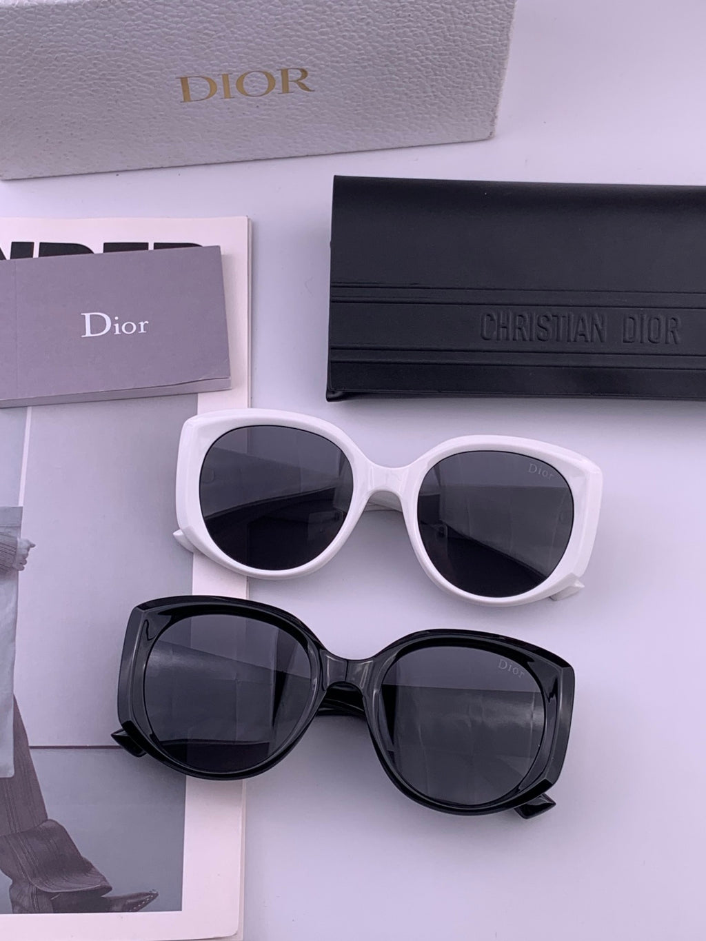 Dior CD6820 Polarized Square Gold Lens Sunglasses for Women - detail image 7