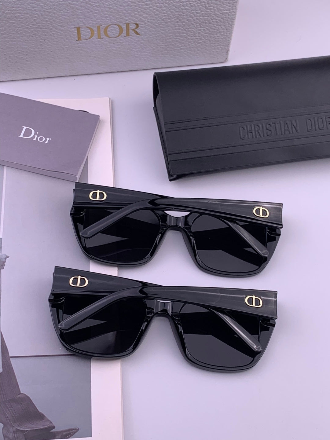 Dior CD6820 Polarized Square Black Lens Sunglasses for Women - 132408 - detail image 6