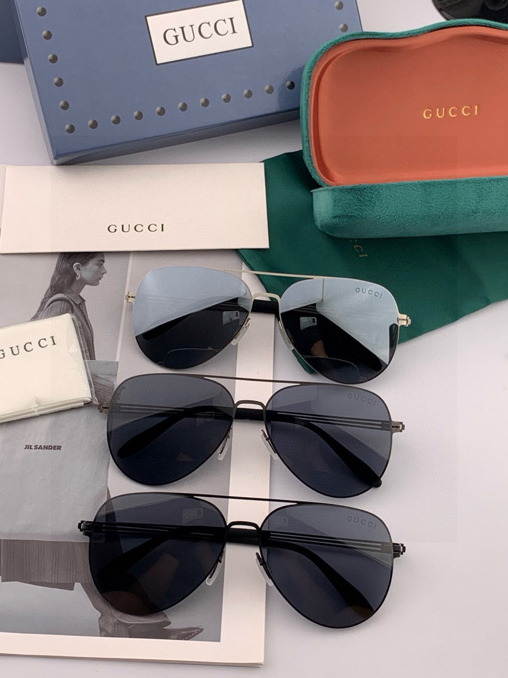 Gucci G1502 Polarized Fashion Gold Lens Sunglasses for Men & Women - 132275 - detail image 7