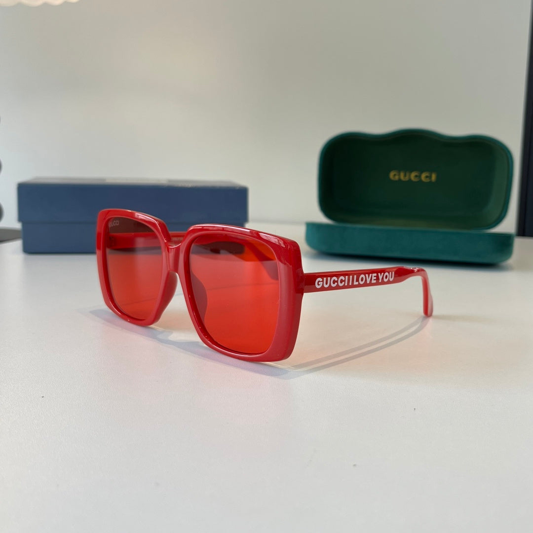 Gucci Oversized Red Lens Sunglasses for Men & Women - 132238 - detail image 2