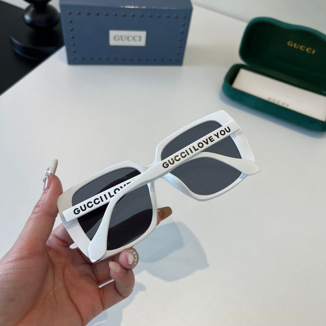 Gucci Oversized Silver Lens Sunglasses for Men & Women - 132239 - detail image 7