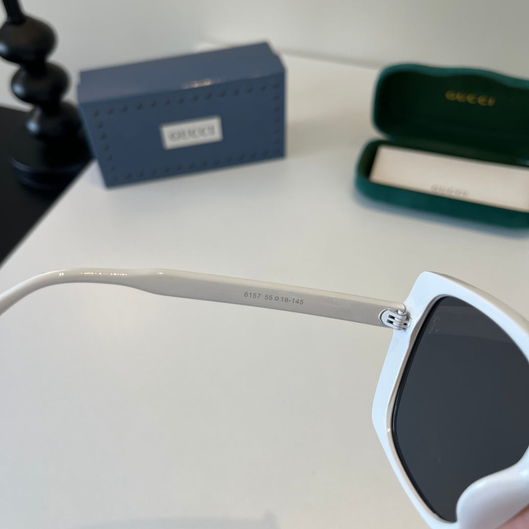 Gucci Oversized Silver Lens Sunglasses for Men & Women - 132239 - detail image 8