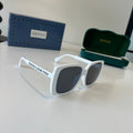 Gucci Oversized Silver Lens Sunglasses for Men & Women - 132239