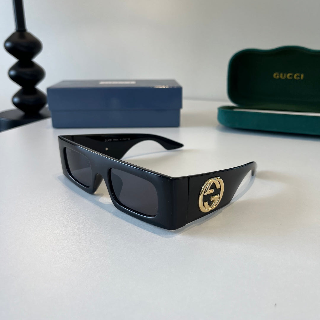 Gucci Oversized Silver Lens Sunglasses for Men & Women - 132241 - detail image 3