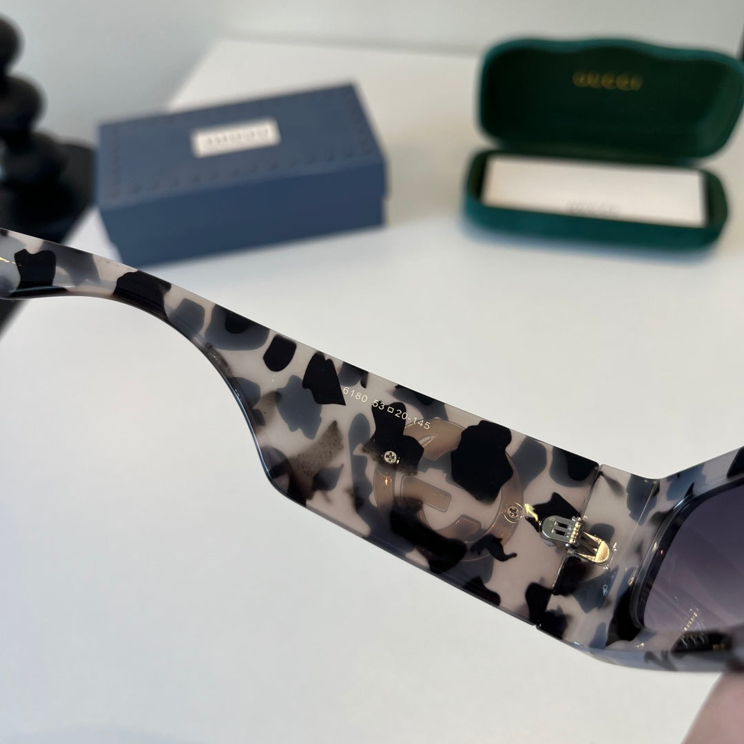 Gucci Oversized Silver Lens Sunglasses for Men & Women - 132242 - detail image 7