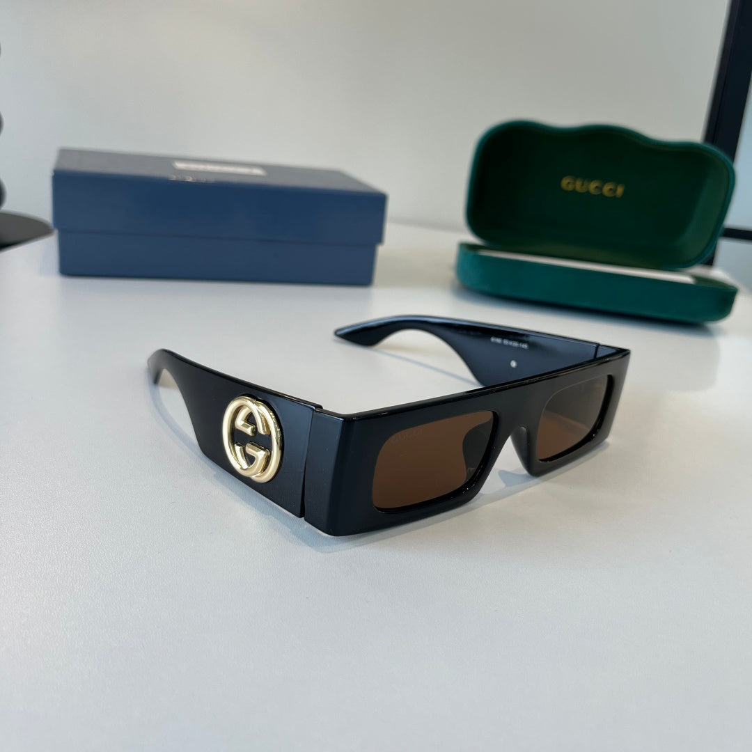 Gucci Oversized Silver Lens Sunglasses for Men & Women - 132243