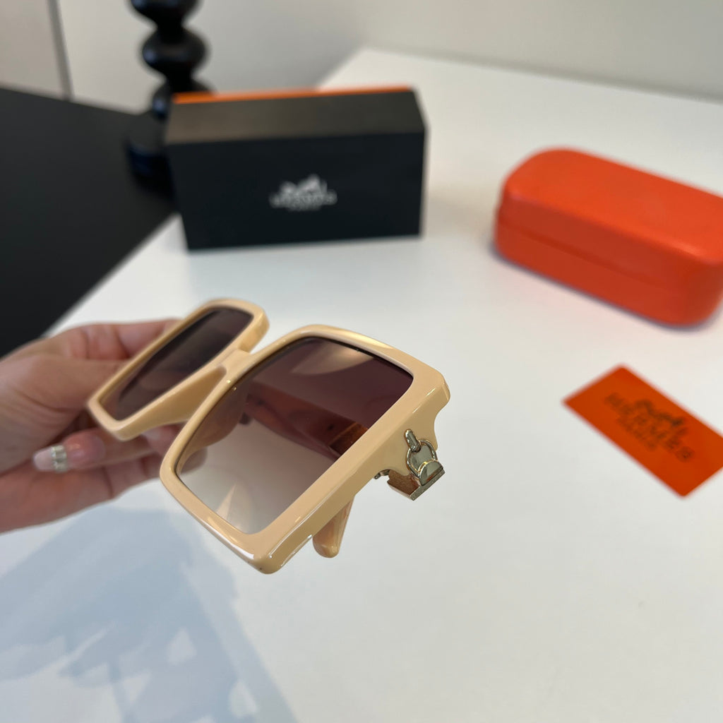 Hermès Oversized Red Lens Sunglasses for Women - 132676 - detail image 6