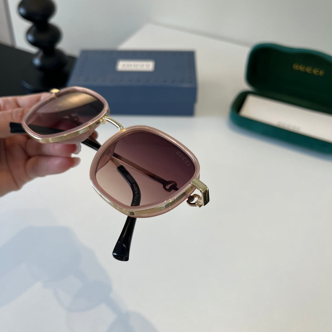 Gucci Oversized Red Lens Sunglasses for Women - 132251 - detail image 5
