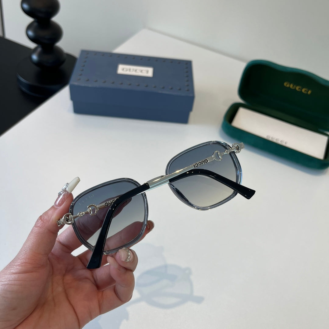 Gucci Oversized Silver Lens Sunglasses for Women - 132252 - detail image 7