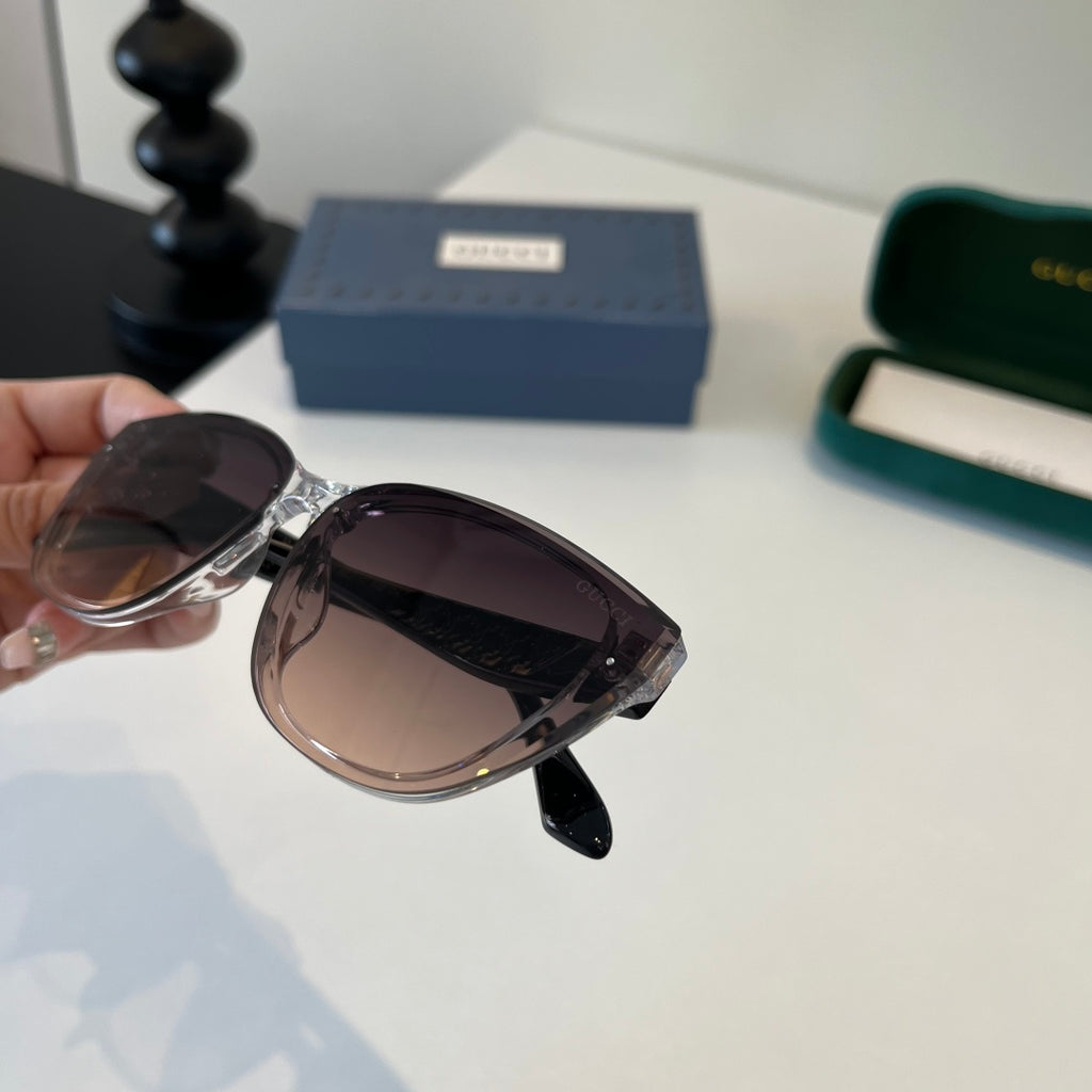 Gucci Oversized Silver Lens Sunglasses for Women - 132253 - detail image 5