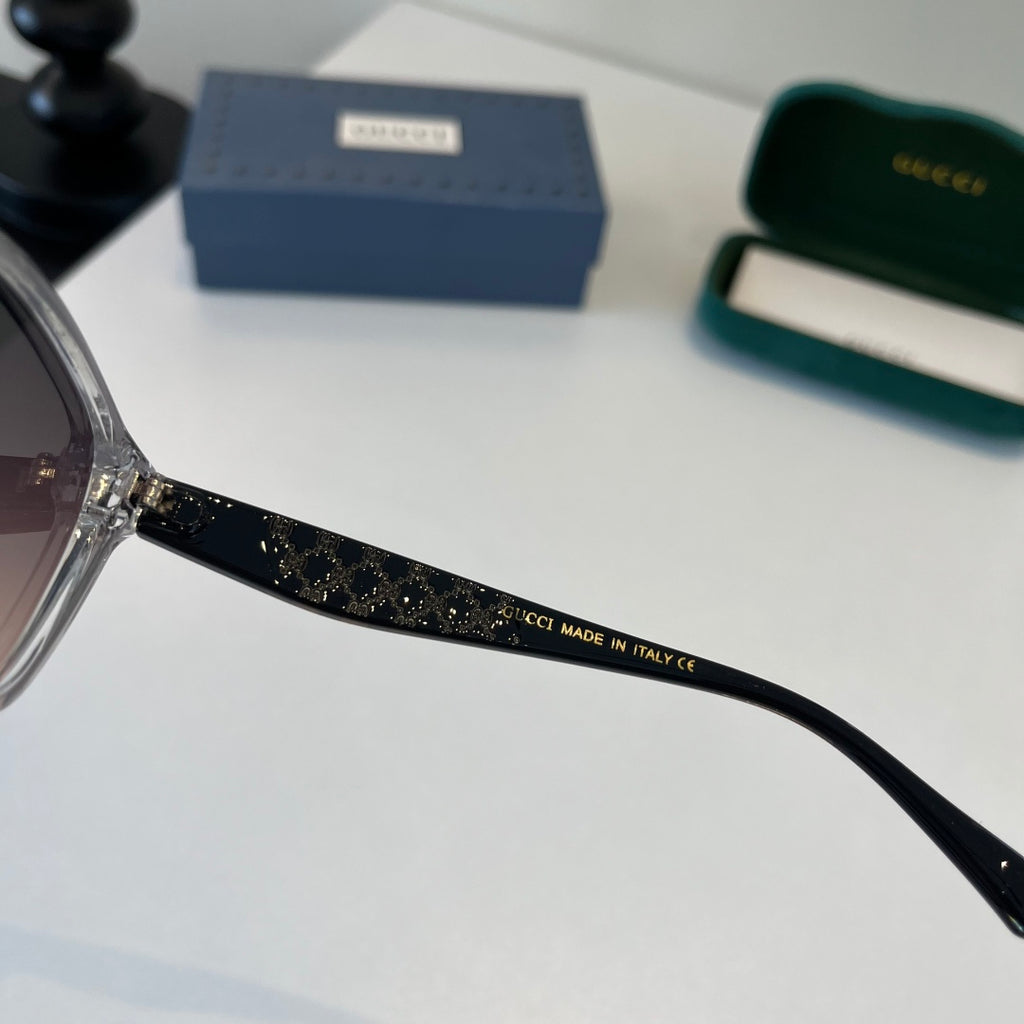 Gucci Oversized Silver Lens Sunglasses for Women - 132253 - detail image 8