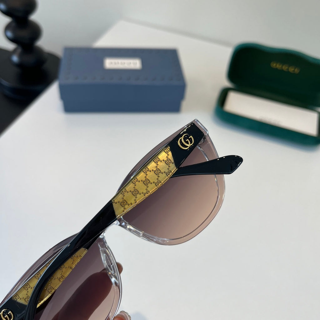 Gucci Oversized Silver Lens Sunglasses for Women - 132253 - detail image 6