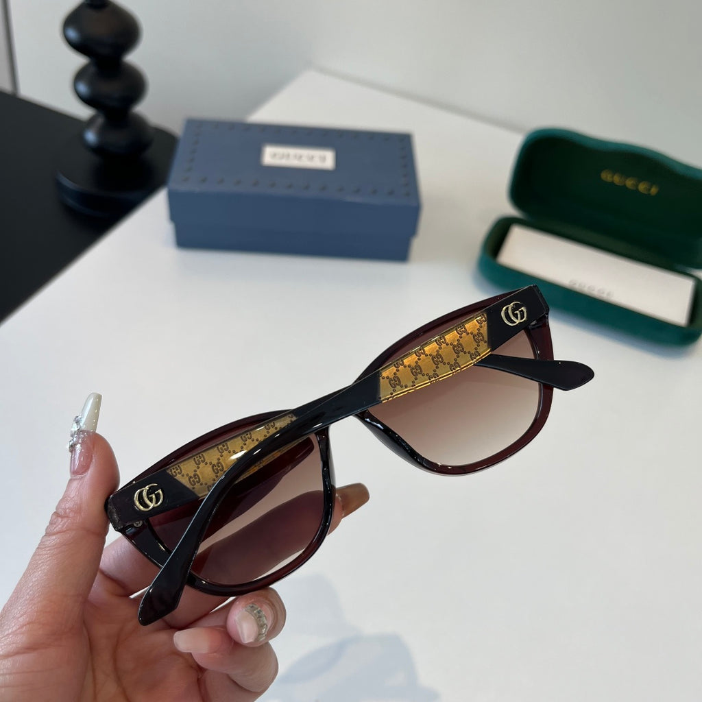 Gucci Oversized Red Lens Sunglasses for Women - 132254 - detail image 7