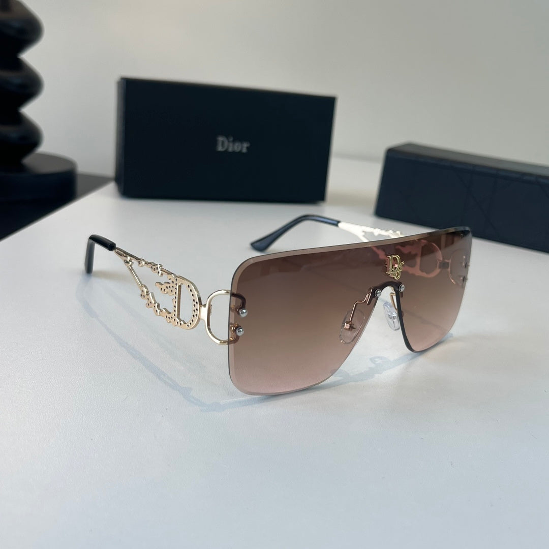 Dior Fashion Brown Lens Sunglasses for Men & Women - 415502