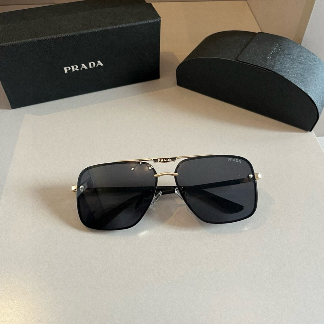 Prada Polarized Fashion Silver Lens Sunglasses for Men - 487160 - detail image 3